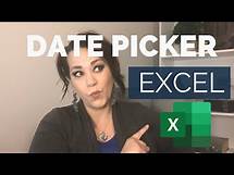 Video thumbnail for Date Picker In Excel | The Easy Way
