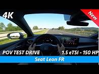 Video thumbnail for Seat Leon FR 2020 - POV test drive in 4K | 1.5 eTSI - 150 HP, Acceleration 0 - 100 km/h