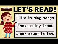Video thumbnail for Let's Read! | English Reading Practice | Simple Sentences | Teaching Mama