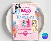 Video thumbnail for Bluey Editable Birthday Invitation, Bluey Invitation, Bluey Girl Party Invite, Birthday Invitation, Editable Invitation Template for Girls - Etsy