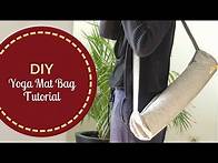Video thumbnail for DIY Yoga Mat Bag | Zipper Bag with Crossbody Strap