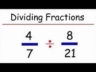 Video thumbnail for Dividing Fractions by Fractions - a Step-by-Step Guide