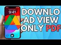Video thumbnail for How To Download A View-Only PDF From Google Drive | Step-by-Step Guide