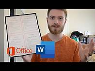 Video thumbnail for Word | How to print multiple copies on one page