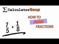 Video thumbnail for How to Add Fractions