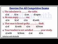 Video thumbnail for Preposition objective questions Practice set | Preposition exercise in English grammar