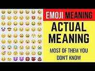 Video thumbnail for Emoji Meaning - Learn When to Use Which Emoji | All Emoji Meaning