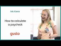 Video thumbnail for How to Calculate a Paycheck for Your Employees