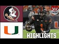 Video thumbnail for Florida State Seminoles vs. Miami Hurricanes | Full Game Highlights | ESPN College Football