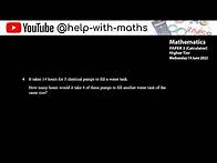 Video thumbnail for Edexcel GCSE June 2023 P3: Q4 Rates & Proportion