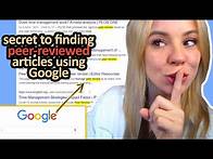 Video thumbnail for How to Find Credible Sources on Google | Peer-Reviewed Journal Articles |
