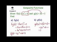 Video thumbnail for Composite Functions - Corbettmaths
