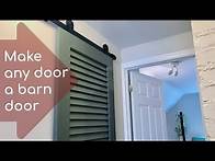 Video thumbnail for Make any door a barn door: How to install a small-space barn door