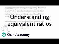 Video thumbnail for Understanding equivalent ratios