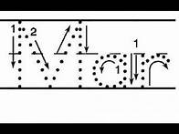 Video thumbnail for Free Name Tracing Generator using mobile phone for toddler's writing practice