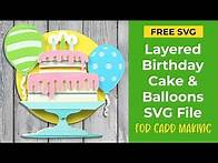 Video thumbnail for Free Birthday Cake SVG 🎂 Cricut Birthday Card Ideas