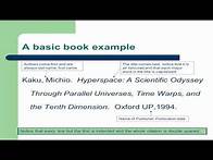 Video thumbnail for MLA Citation: How to Cite Books