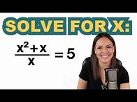 Video thumbnail for How fast are you? – Solving fractional equations