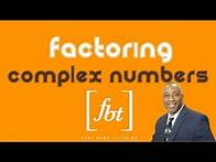 Video thumbnail for Factoring with Complex Numbers (AP Much?) [fbt] (Factoring with Imaginary Numbers)