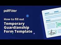 Video thumbnail for How to Fill Out a Temporary Custody Agreement form
