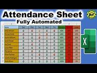 Video thumbnail for Create/Make an Attendance Tracker in Excel Like a PRO!