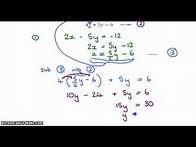 Video thumbnail for grade 10 equations and inequalities simultaneous equations