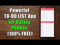 Video thumbnail for Powerful TO-DO LIST APP to Create Tasks & Shopping Lists for All Samsung Galaxy Smartphones (FREE)
