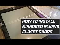 Video thumbnail for How to install sliding mirrored closet doors