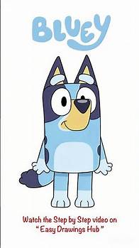 Video thumbnail for How to draw Bluey (Full Body) - Easy Drawing