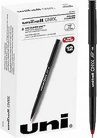 Video thumbnail for Uni-Ball Onyx Rollerball Stick Pen 12 Pack, 0.7mm Fine Red Pens, Gel Ink Pens | Office Supplies, Pens, Ballpoint Pen, Colored Pens, Gel Pens, Fine Point, Smooth Writing Pens