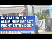 Video thumbnail for Installing A New Aluminum Hurricane Rated-Impact Resistant Front Entry Door | FHIA Remodeling