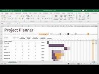 Video thumbnail for Gantt Chart in Microsoft Excel | Project Planner Template in Excel - 1 of 2