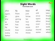 Video thumbnail for Learn 1st Grade English Sight Words ~ You Tube ~