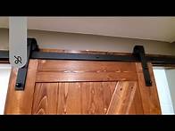Video thumbnail for barn door hardware (quick tutorial)