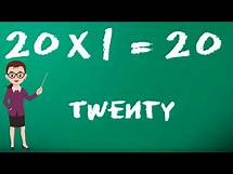 Video thumbnail for Learn Multiplication - Table of Twenty 20 x 1 = 20 - 20 Times Tables | Kidstart tv