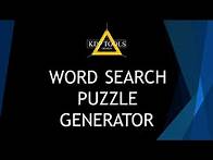 Video thumbnail for Word Search Puzzle Generator