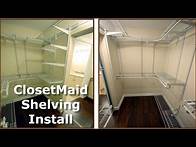 Video thumbnail for How To Install ClosetMaid ShelfTrack Wire Shelving 7x4 Closet