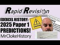 Video thumbnail for 2025 Exam Predictions Paper 1 Edexcel GCSE History