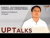 Video thumbnail for UP TALKS | Wika at Kultura