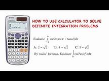 Video thumbnail for How to use calculator to solve Definite Integration Problems ft Casio FX 991ES