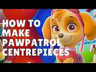 Video thumbnail for How to make Paw patrol Centerpieces | FREE printables included