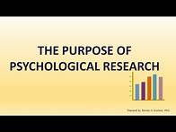 Video thumbnail for The Purpose of Psychological Research: PSYCHademia, AP Psychology