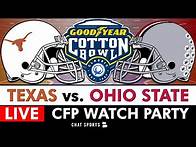 Video thumbnail for College Football Playoff LIVE Stream: Texas vs. Ohio State, Cotton Bowl Free CFP Watch Party On ESPN