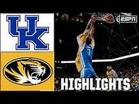 Video thumbnail for 🚨 SEC DRAMA 🚨 Kentucky Wildcats vs. Missouri Tigers | Full Game Highlights | ESPN CBB
