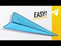 Video thumbnail for The EASIEST Paper Airplane Ever — How to fold the Classic Dart Paper Airplane | Easy Tutorial