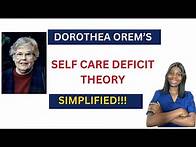 Video thumbnail for DOROTHEA OREM’S SELF CARE DEFICIT THEORY SIMPLIFIED