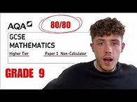 Video thumbnail for GCSE Maths AQA Paper 1 Higher in 20 Minutes! | How to get a Grade 9