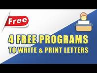 Video thumbnail for 4 Free Programs to WRITE & PRINT a Letter on Your Computer!