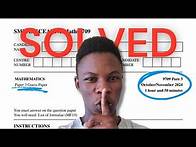 Video thumbnail for SOLVED Pure 3 Guess Paper: Oct/Nov 2024 Maths | CIE A Level Maths 9709