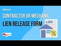 Video thumbnail for Contractor Mechanic Lien Release Form EXPLAINED